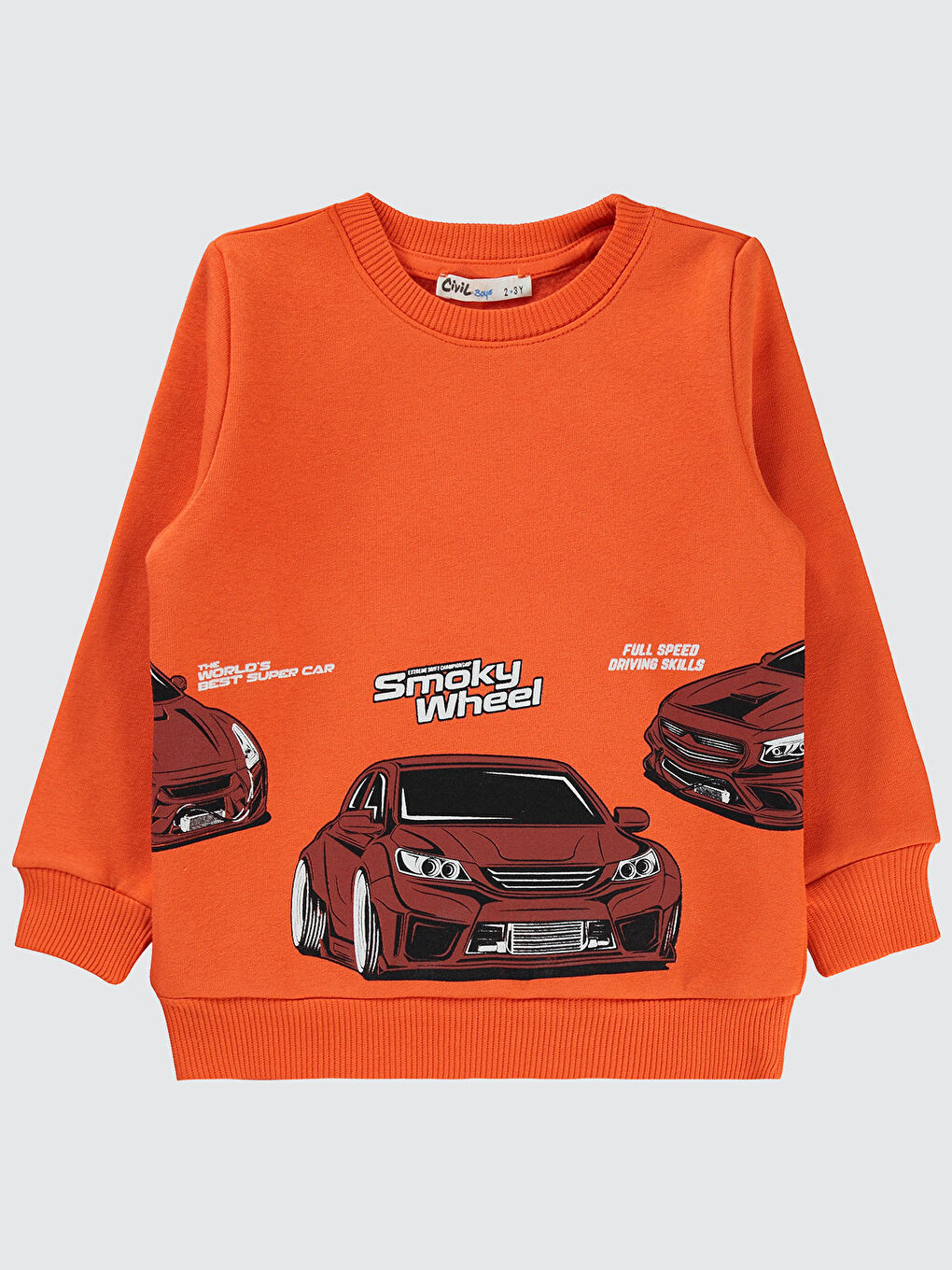 Civil Turuncu Boys Erkek Çocuk Sweatshirt 2-5 Yaş Oranj