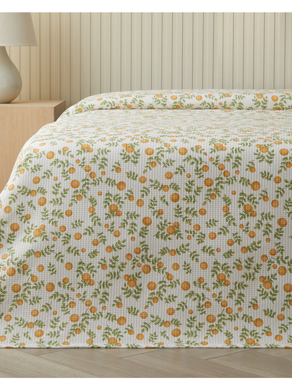 Sunleaf Çift Kişilik Pike 200x220 cm Sarı-1