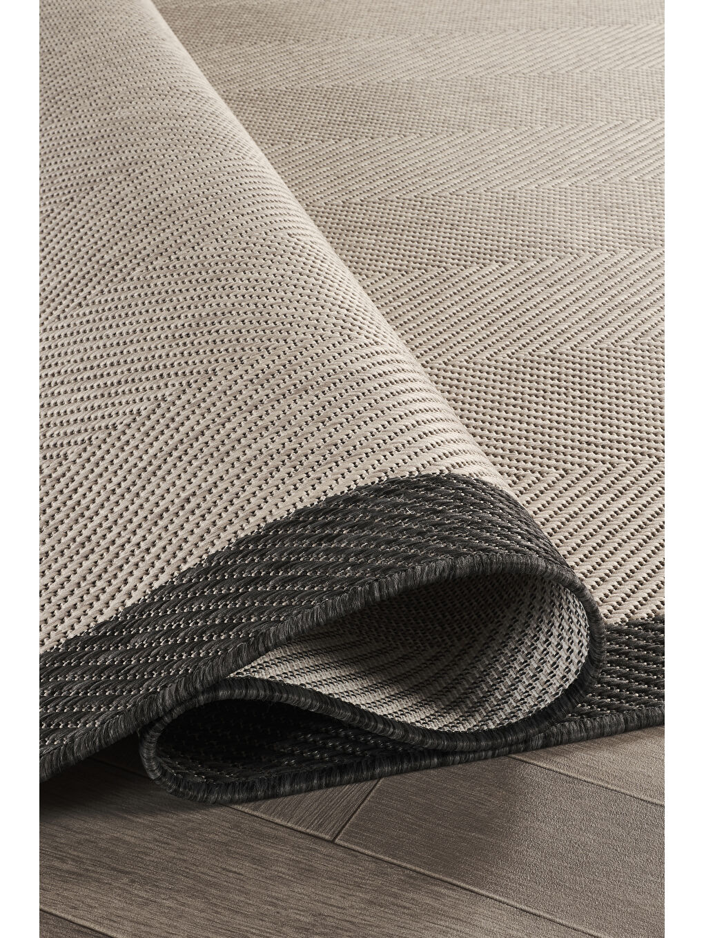 Sisalux 3088 Gri Antrasit Sisal Dokuma Jüt Hav Toz Vermez Mutfak Oda Halısı-160x230-2