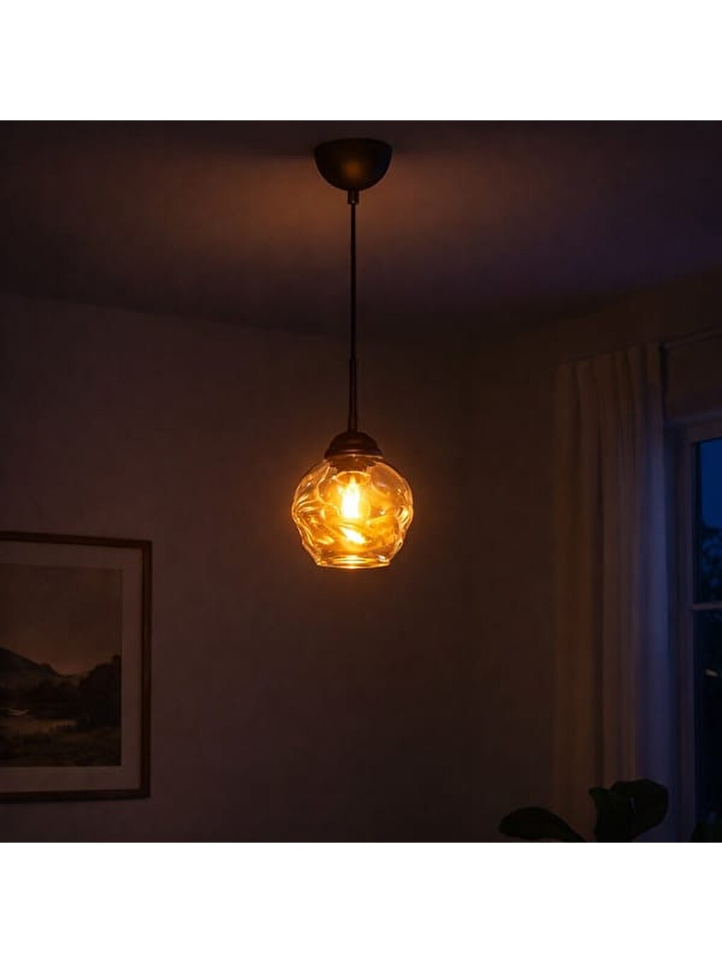 Kahverengi Lighting Arrakis Tekli Modern Sarkıt Avize - Eskitme / Bal-5