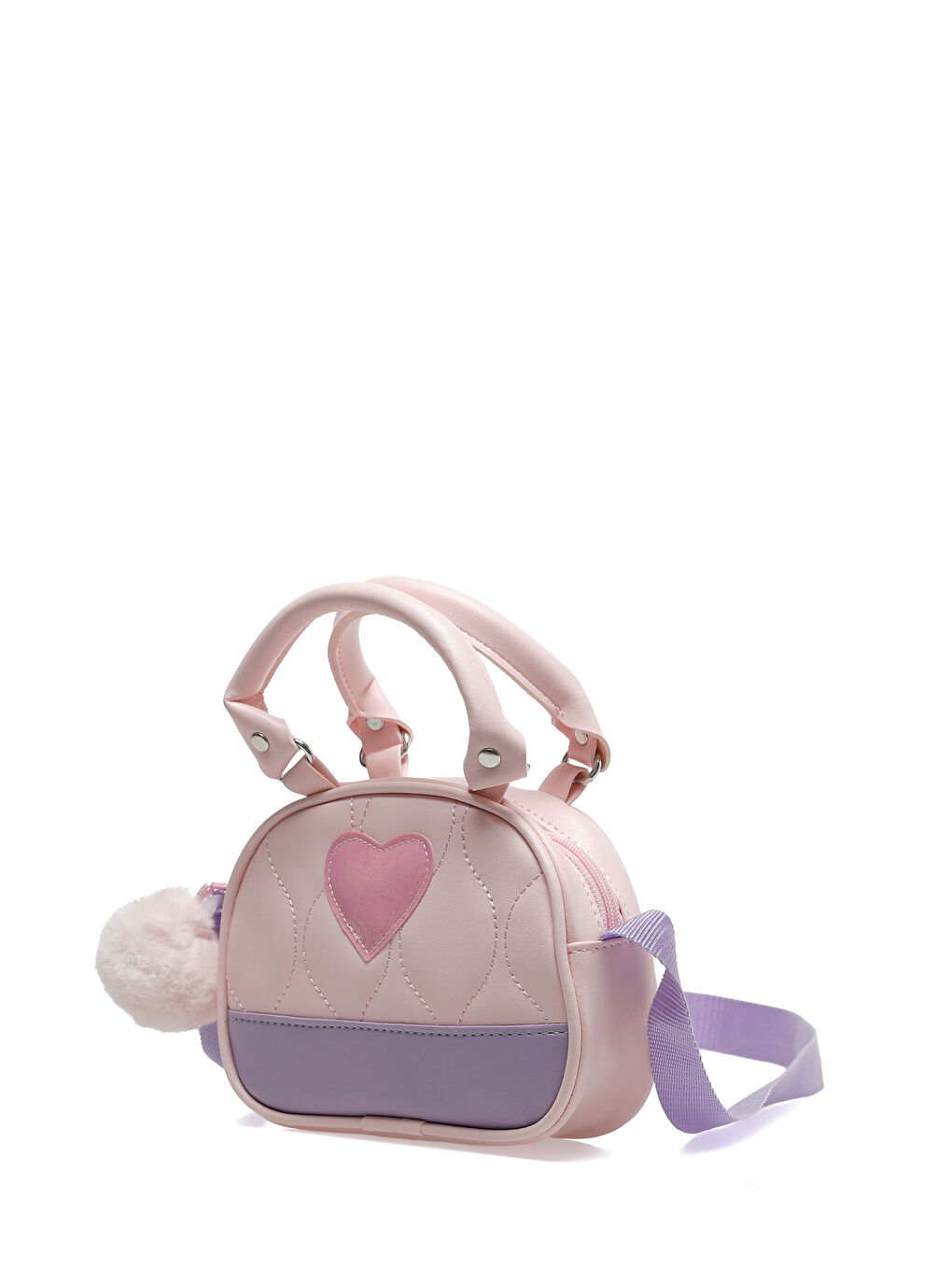 El ve Çapraz Çanta Kız Çocuk Pembe HEART EL-1
