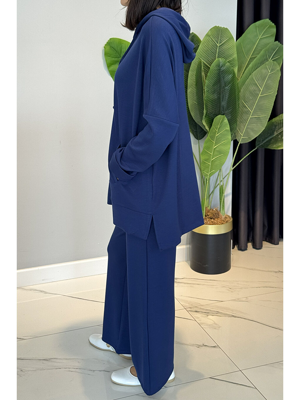 Modal Kapüşonlu Basic Takım 3111 Lacivert-1