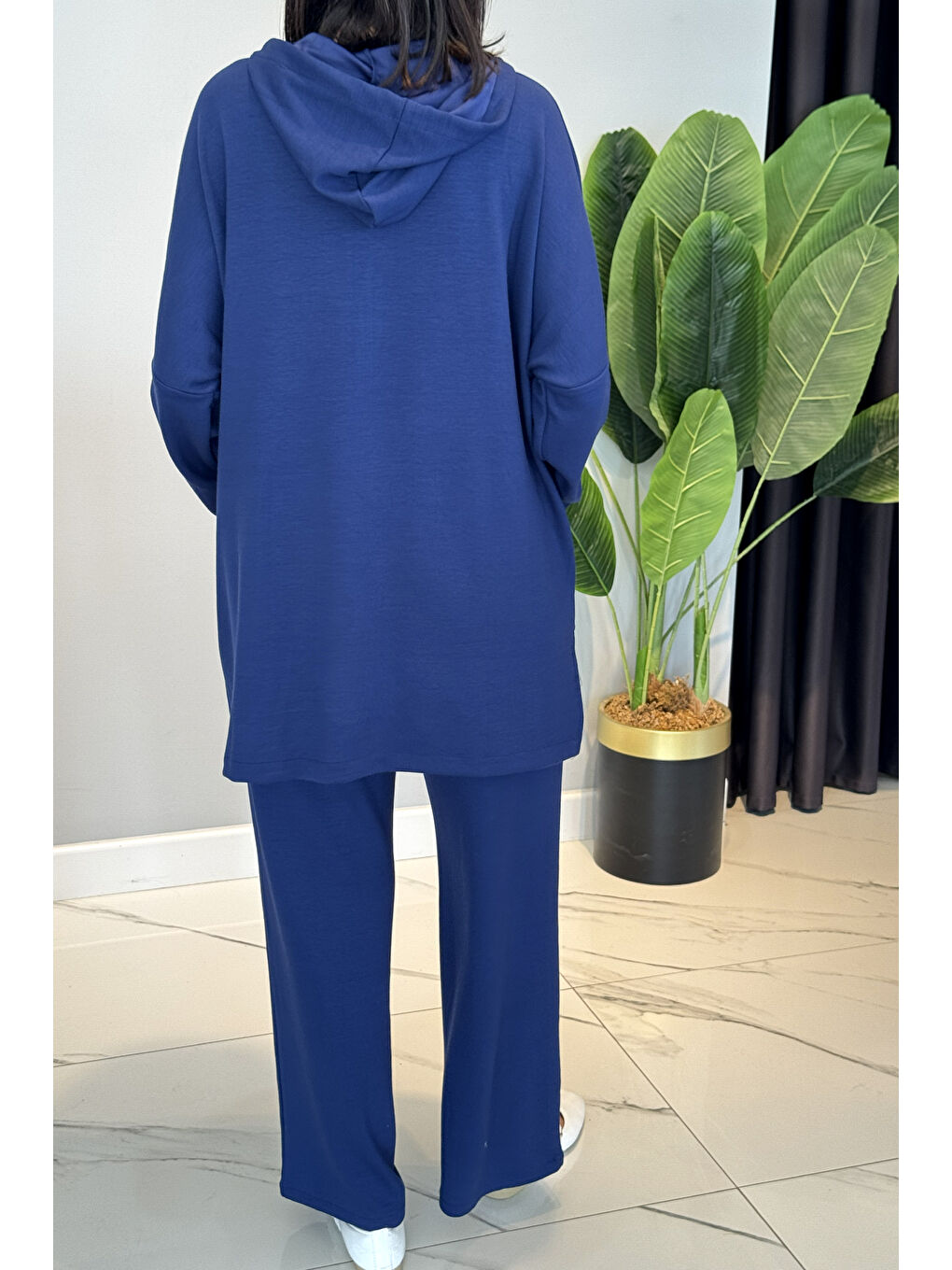 Modal Kapüşonlu Basic Takım 3111 Lacivert-2