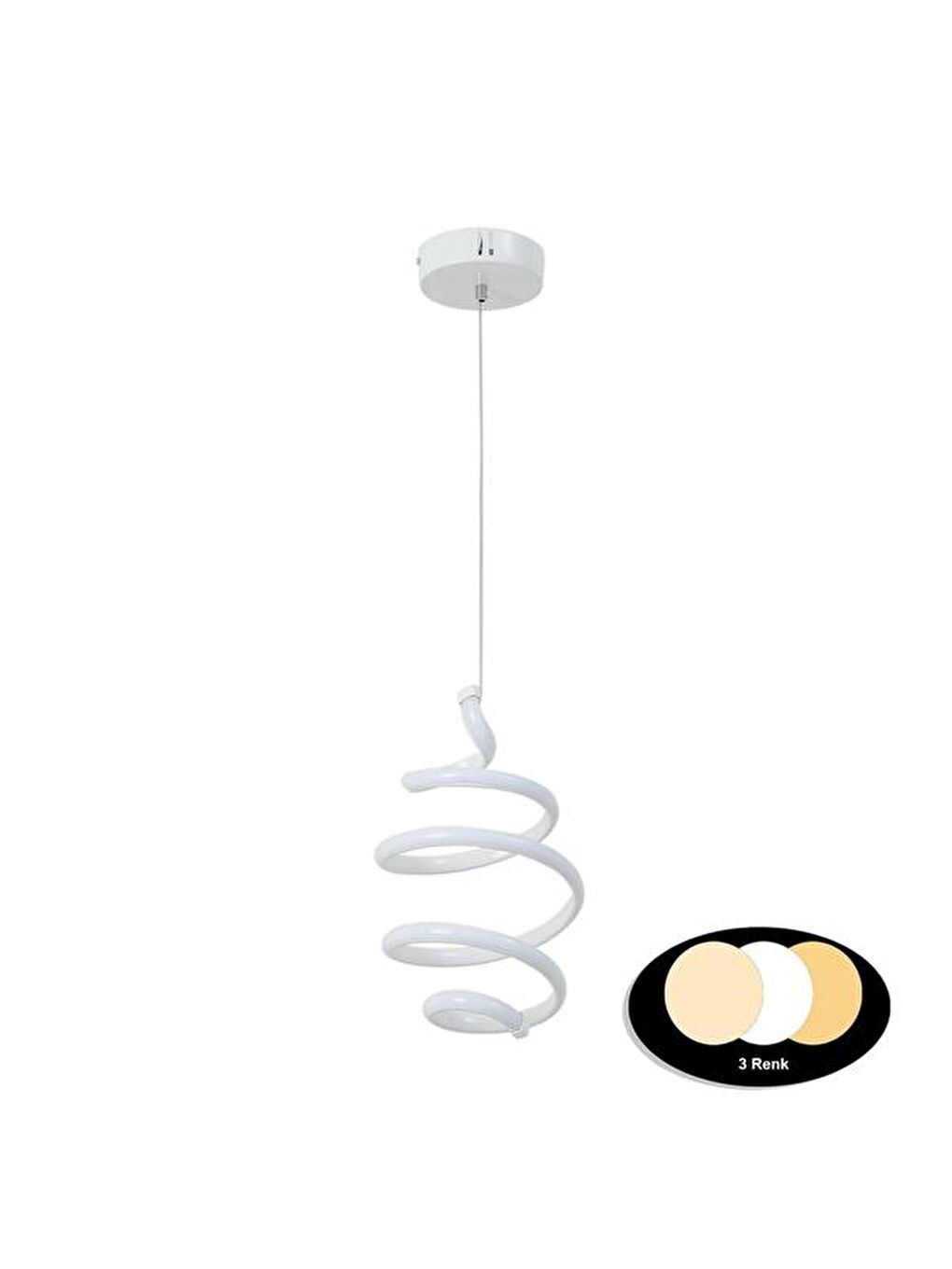 Sirena Ledli Avize - Sarı / Işığı / Beyaz-5