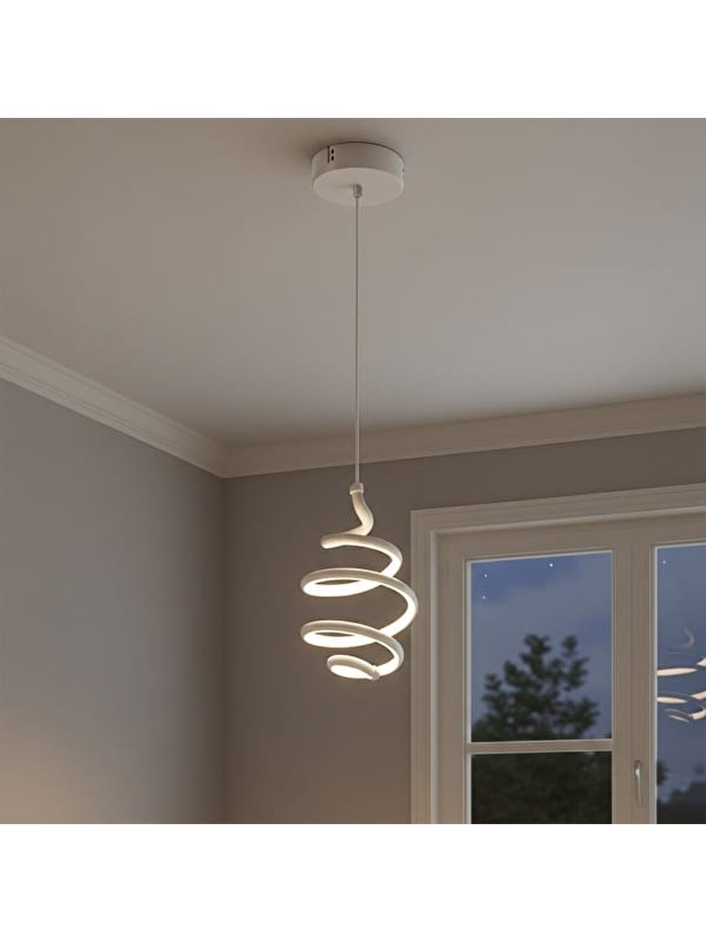 Sirena Ledli Avize - Sarı / Işığı / Beyaz-6