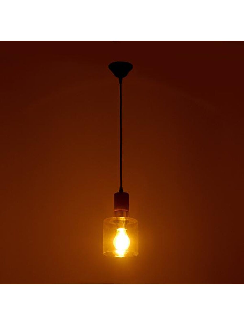 Kahverengi Simurg Tekli Cam Sarkıt-1