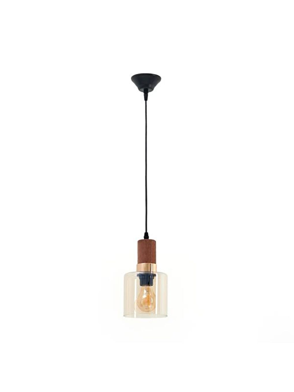 Kahverengi Simurg Tekli Cam Sarkıt-2