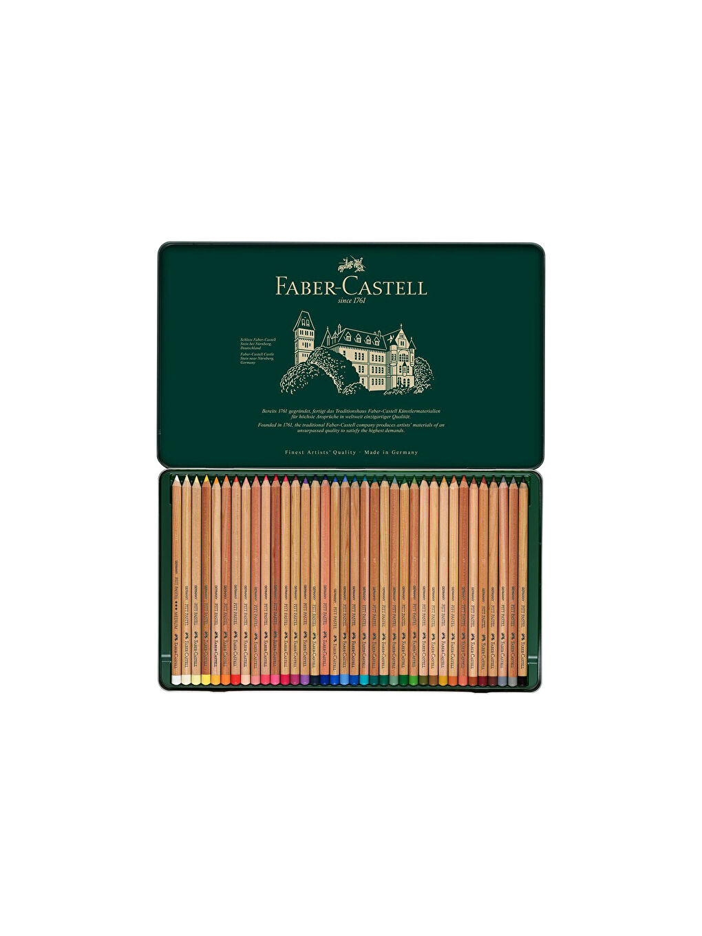 Pitt Pastel Boya Kalemi 36 Renk,Yüksek Pigmentli,Solmaya Karşı Dayanıklı,4.3 mm Uç-1