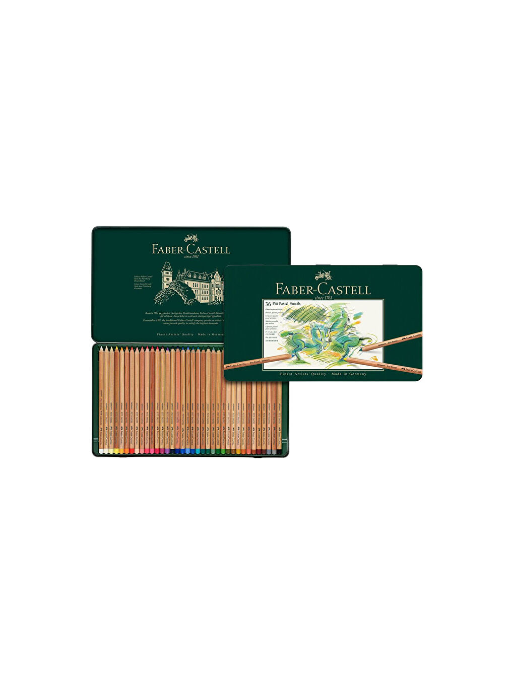 Pitt Pastel Boya Kalemi 36 Renk,Yüksek Pigmentli,Solmaya Karşı Dayanıklı,4.3 mm Uç-2