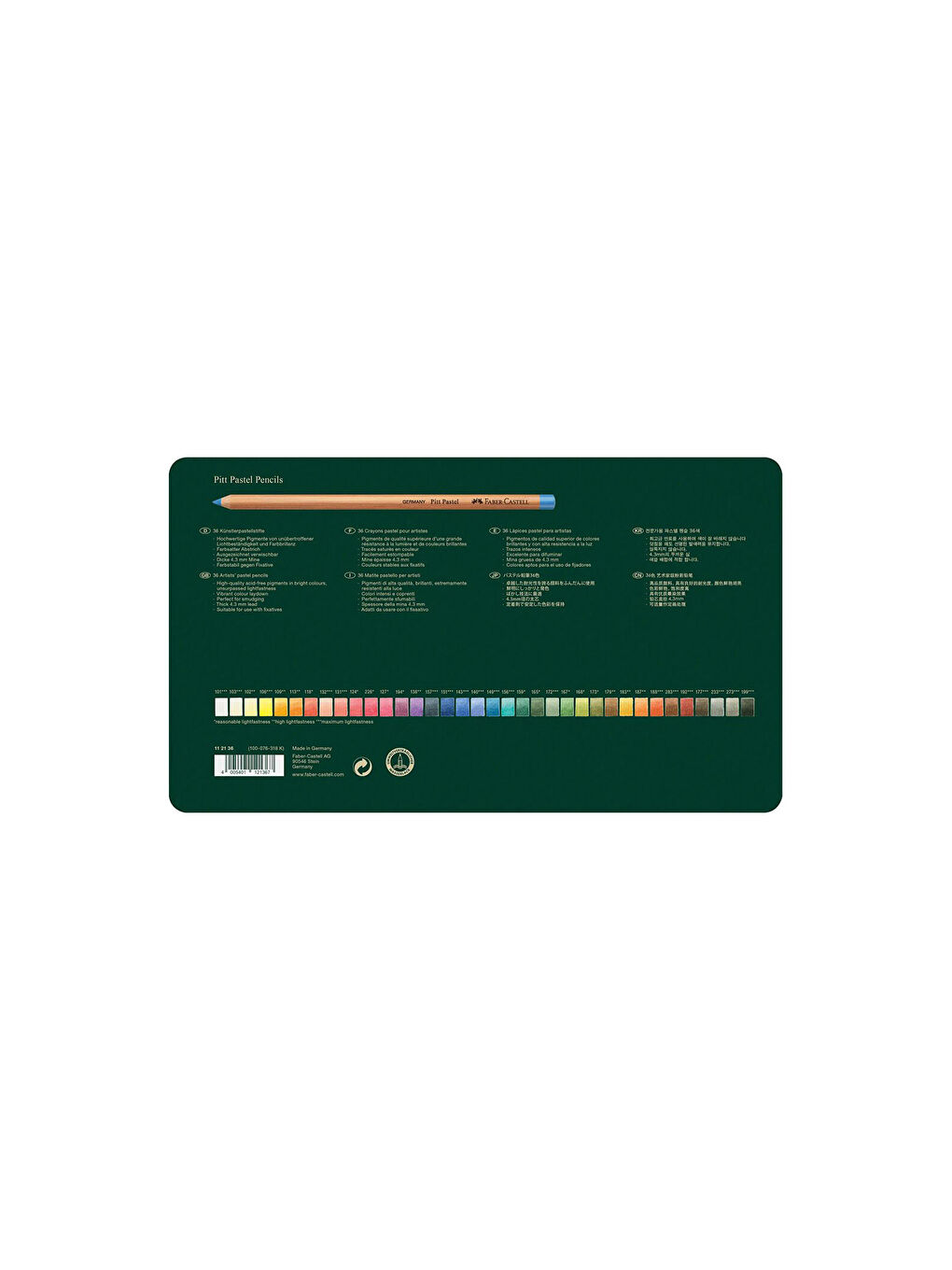 Pitt Pastel Boya Kalemi 36 Renk,Yüksek Pigmentli,Solmaya Karşı Dayanıklı,4.3 mm Uç-3