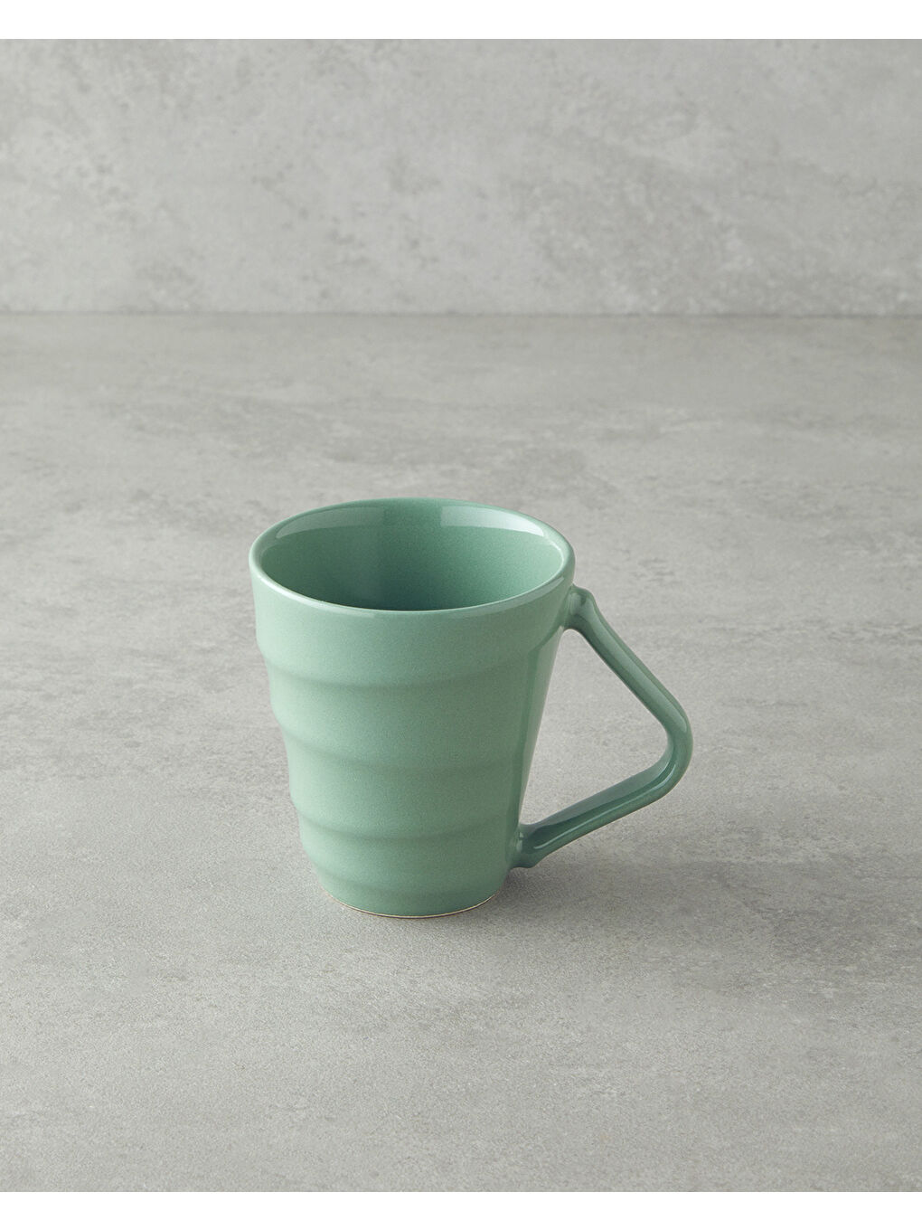 Twisty Seramik Kupa 255 ml Yeşil-1
