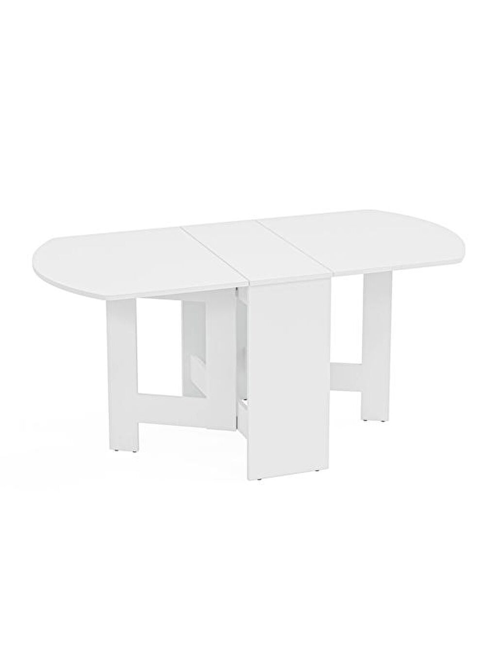 Nordic Katlanır Masa - Beyaz-6