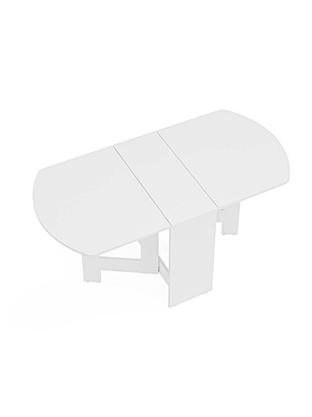 Nordic Katlanır Masa - Beyaz-9