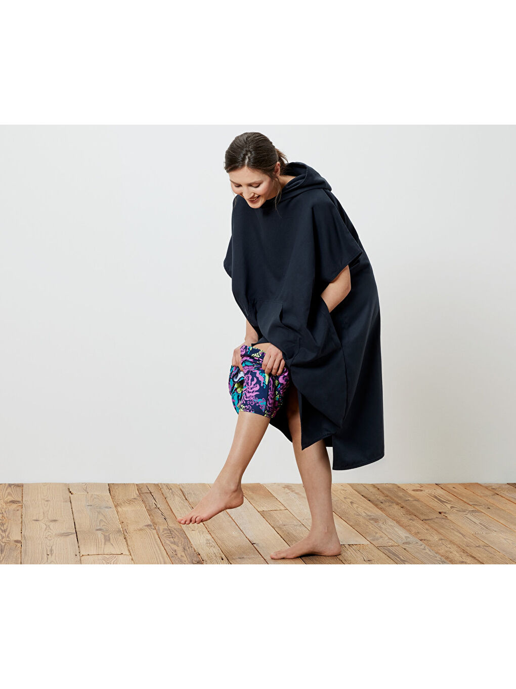 Lacivert Üst Değiştirme Pançosu, Düz Renk