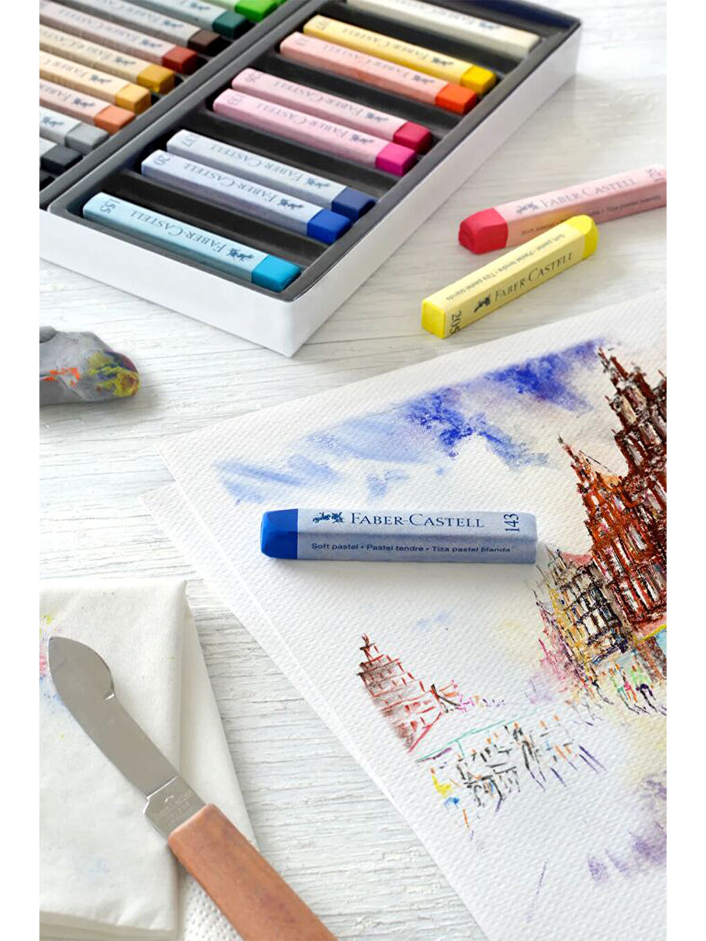 Goldfaber 36'lı Toz Pastel Seti, Parlak ve Yoğun Renkler, Yüksek Pigmentli-2