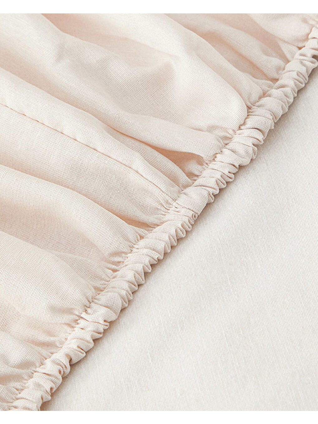 Ekru Mono Bloom Pamuk Çift Kişilik Nevresim Takımı Krem-6