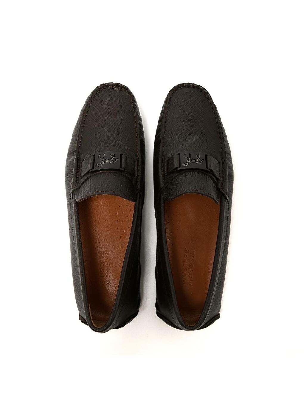 Kahverengi Erkek Oxford ( Klasik) MO-7574A043-7574 Kahve Antik B-127 Baskı-6