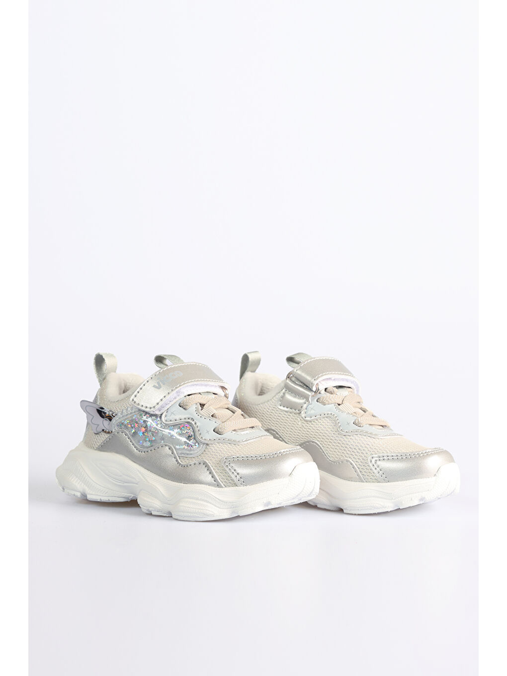 Kimmy Hafif Kız Okul Öncesi Gri Spor Ayakkabı-1