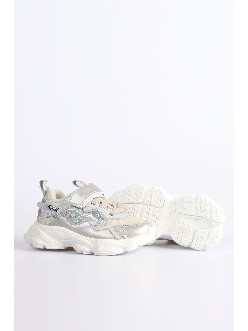 Kimmy Hafif Kız Okul Öncesi Gri Spor Ayakkabı-2