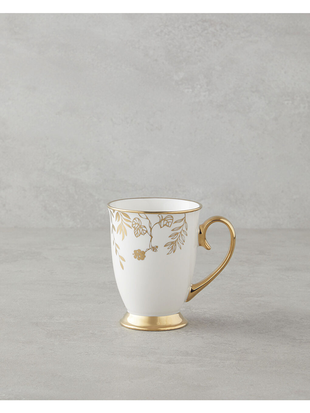Sarı Royal Fall New Bone China Kupa 290 ml Gold