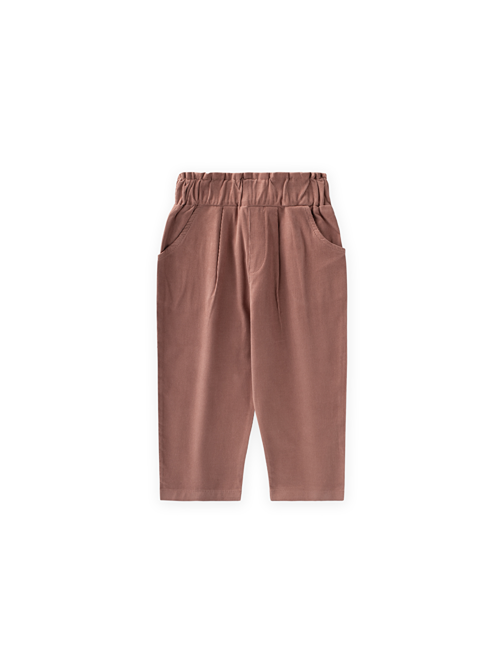 Kahverengi Kadife Boyfriend Pantolon 1-8 Yaş A.Kahve