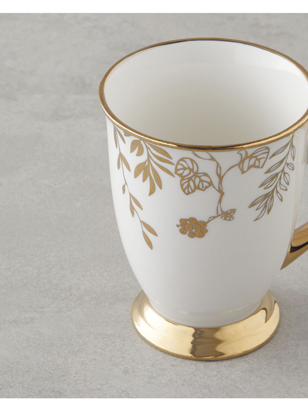 Sarı Royal Fall New Bone China Kupa 290 ml Gold-1