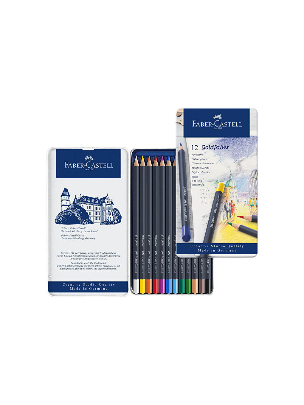 Goldfaber 12'li Boya Kalemi,Yüksek Pigmentli, Canlı ve Parlak Renkler-1