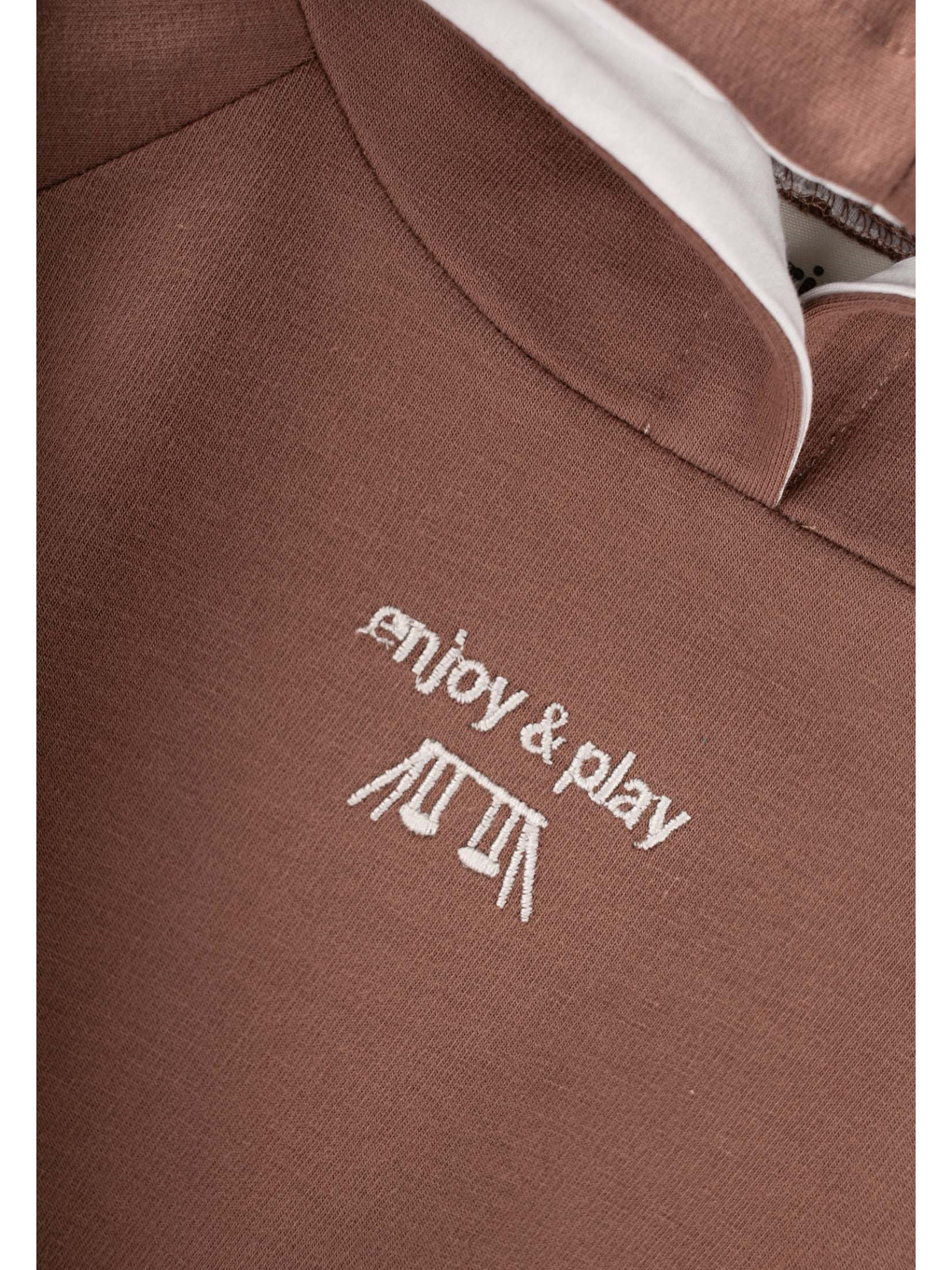 Kahverengi Kapüşonlu Sweatshirt Takım 1-5 Yaş A.Kahve-2