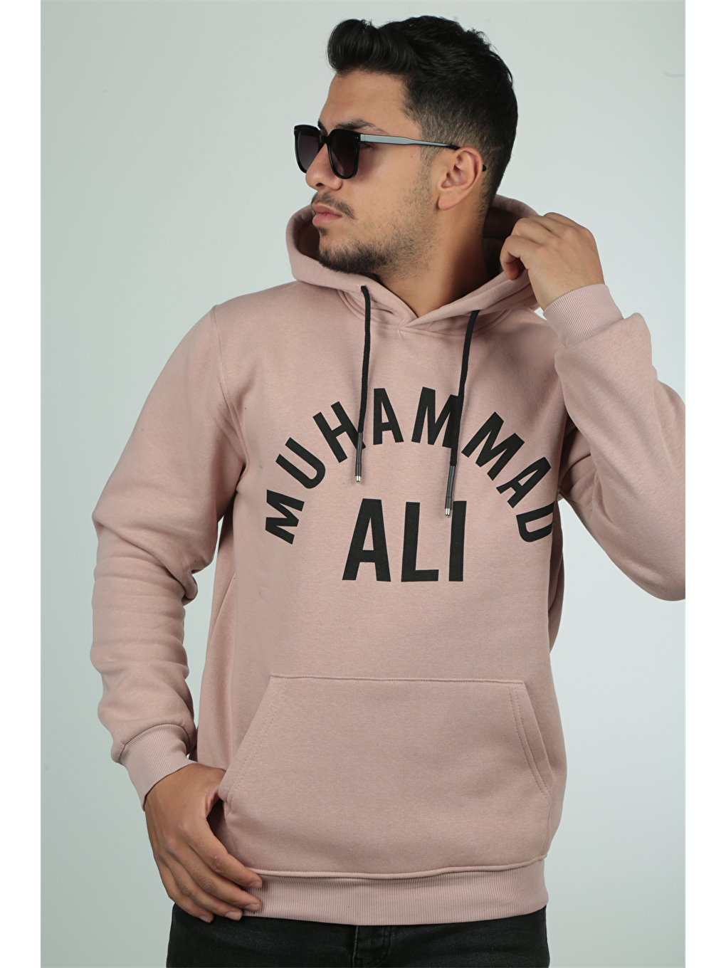 Miron Pembe Muhammadali Baskılı Sweatshirt Regular Fit-Pembe - 1