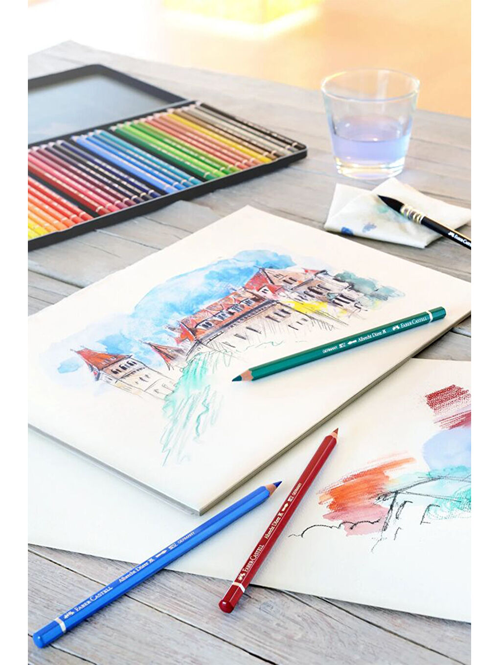 Albercht Dürer Aquarell 12'li Boya Kalemi,Suda Çözünür,Canlı Renkler, Yüksek Pigmentli-3