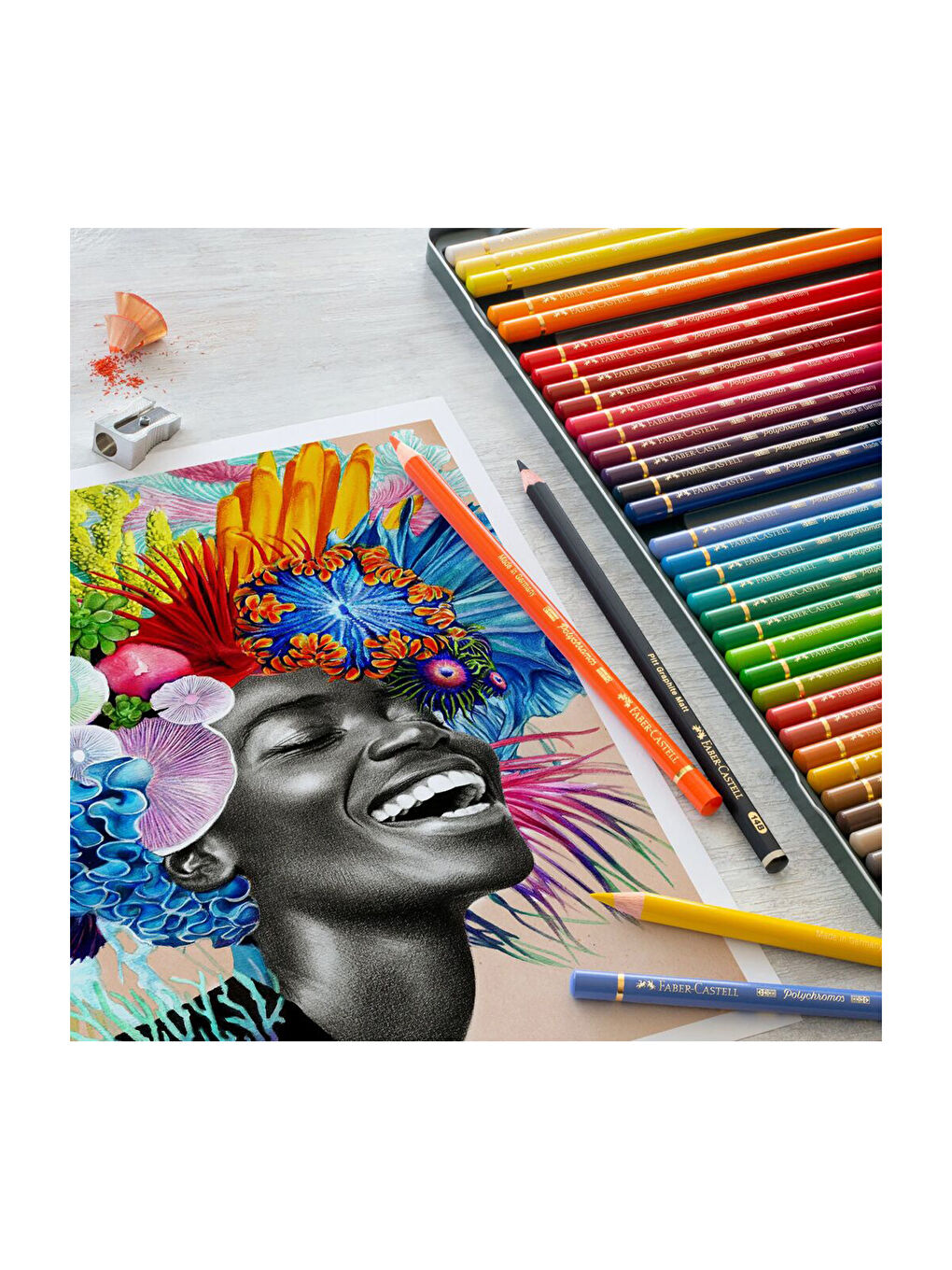 Polychromos 36 Renk Boya Kalemi, Örtücü ve Parlak Renkler, Yüksek Pigmentli, Metal Kutulu-4