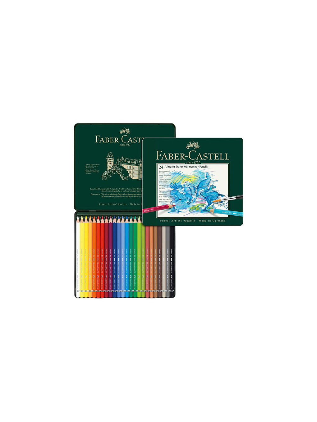 Albercht Dürer Aquarell 24'lü Boya Kalemi,Suda Çözünür,Canlı Renkler, Yüksek Pigmentli-2
