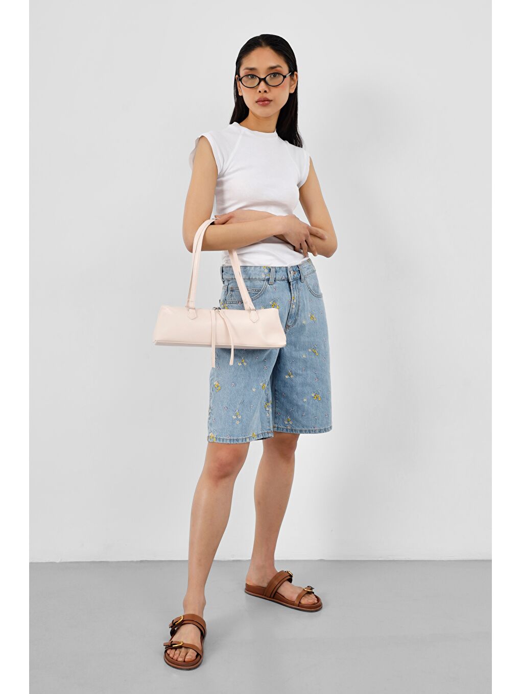 Core Basic Omuz Baget Çanta Pudra Pembe-5