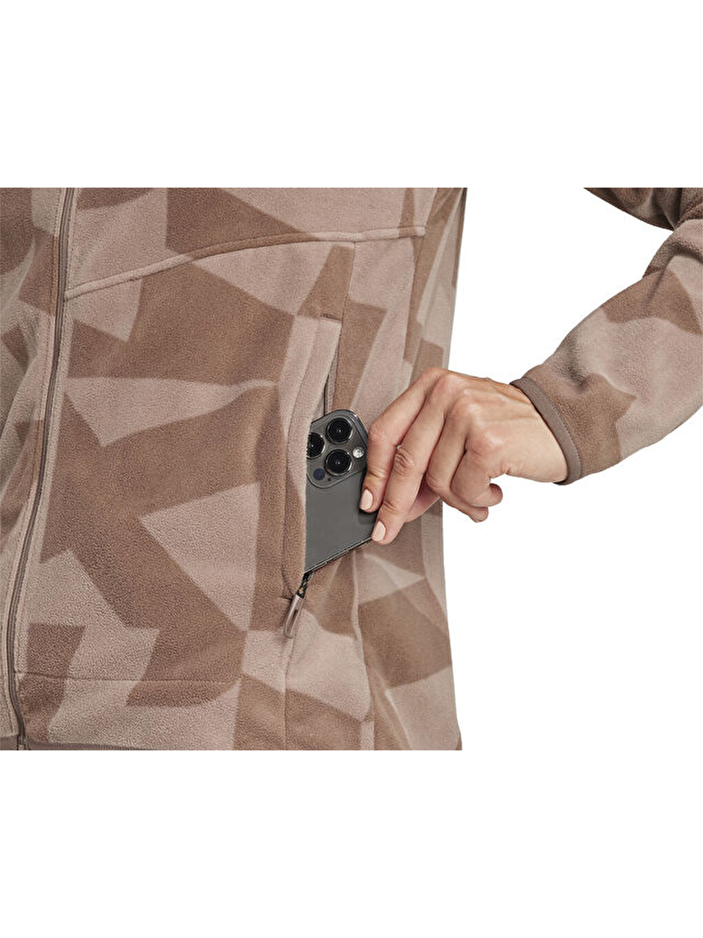 Mor W Terrex Mt Aop Fz Fl Kadın Outdoor Ceketi Jn0997 Kahverengi-5