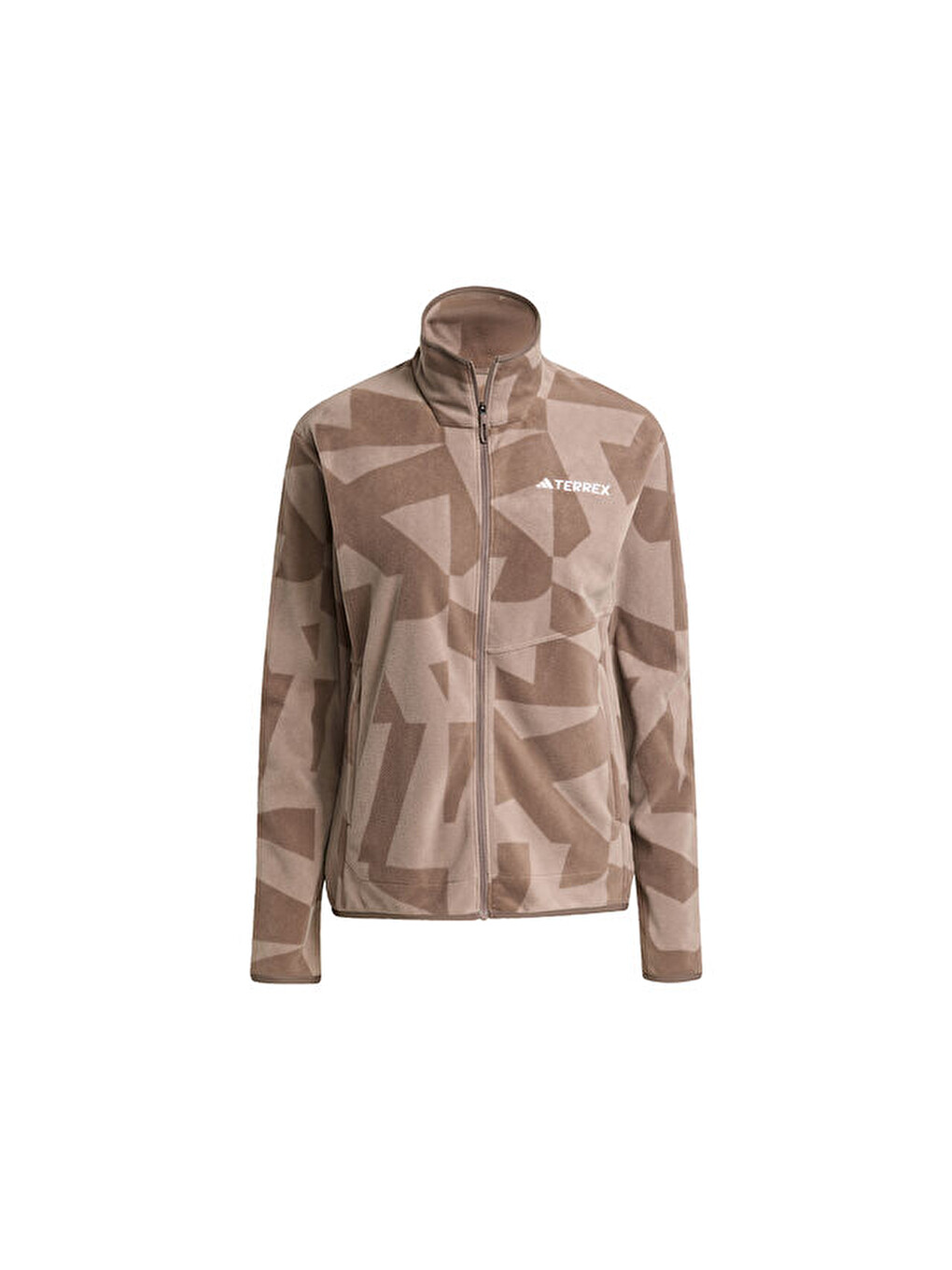 Mor W Terrex Mt Aop Fz Fl Kadın Outdoor Ceketi Jn0997 Kahverengi-6