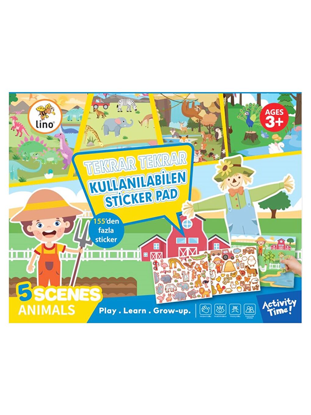 Tekrar Kullanılabilen Sticker Pad Hayvanlar (LS-600)