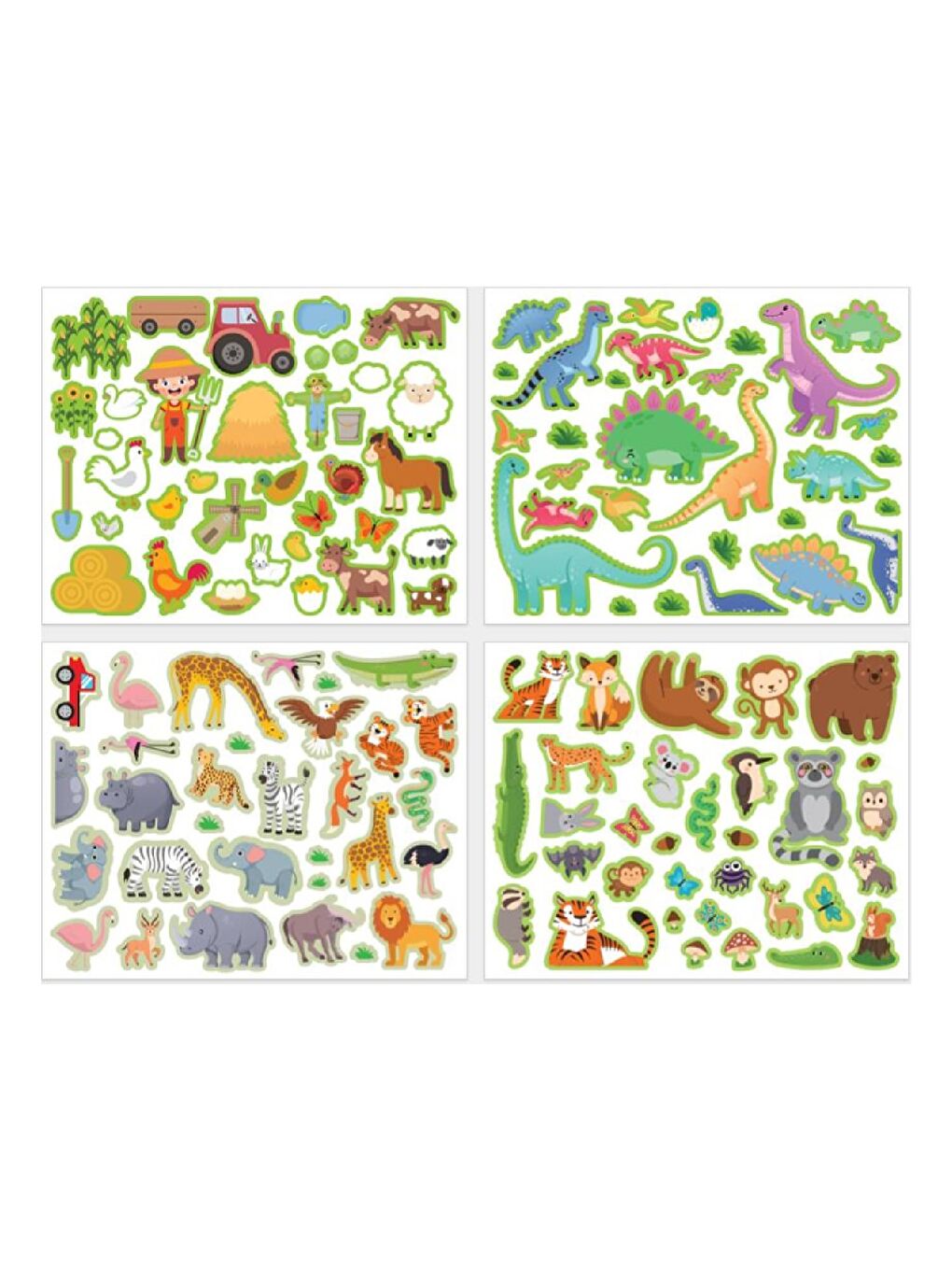 Tekrar Kullanılabilen Sticker Pad Hayvanlar (LS-600)-5