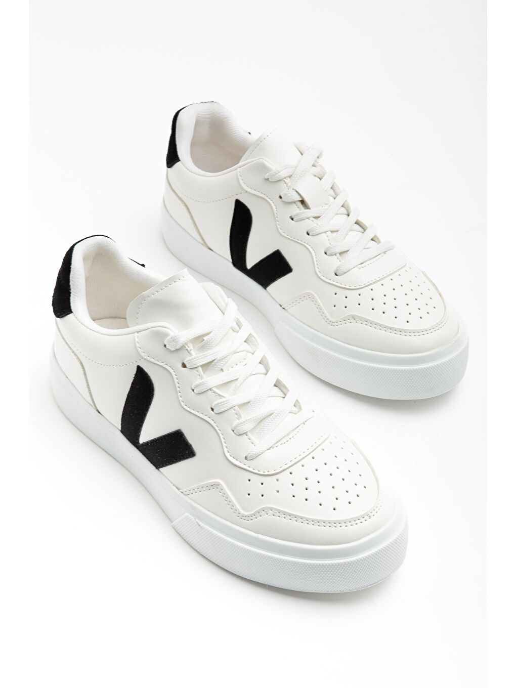 Beyaz Anka Günlük Ortopedik Kadın Sneaker Spor Ayakkabı