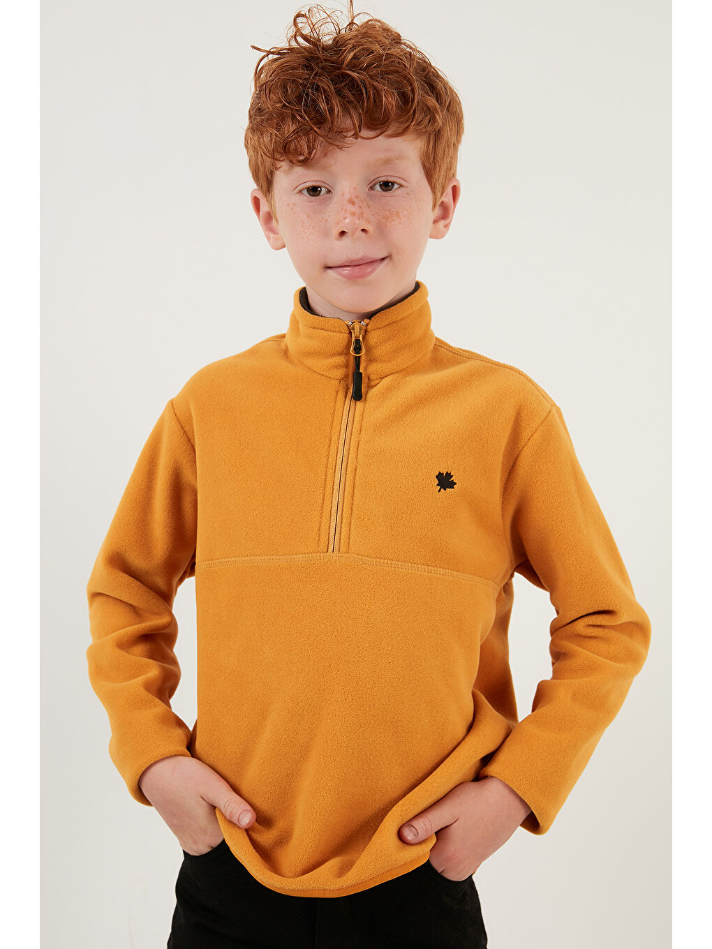 Ekru Yumuşak Dokulu Fermuarlı Dik Yaka Şardonlu 2'li Paket Polar 5905002S2-2