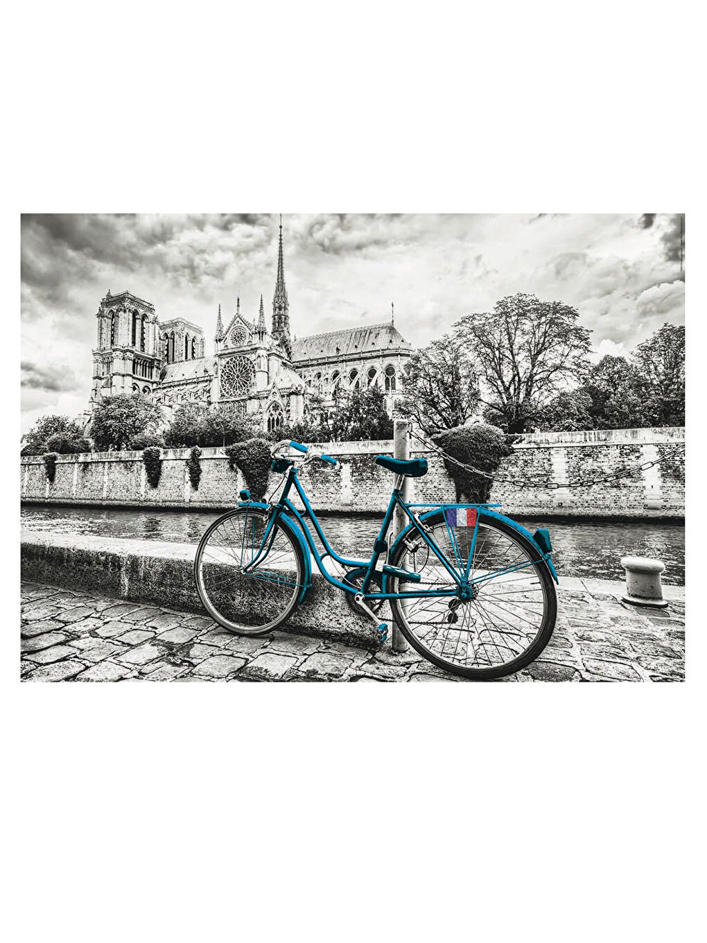 Puzzle 500 Parça Notre Dame'daki Bisiklet 18482-1