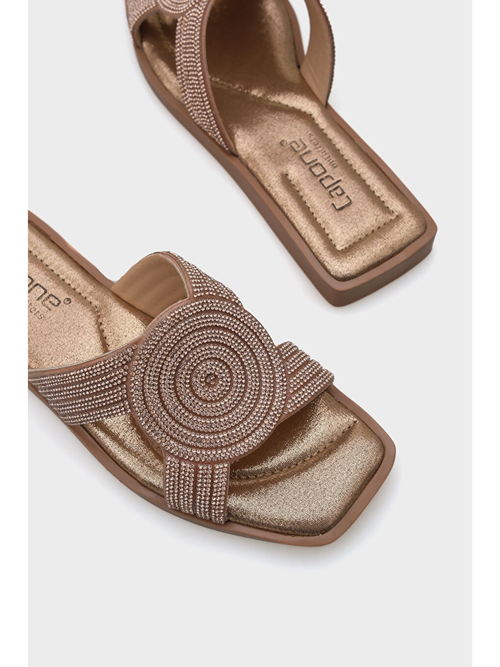 Pembe Leah Taşlı Terlik-3