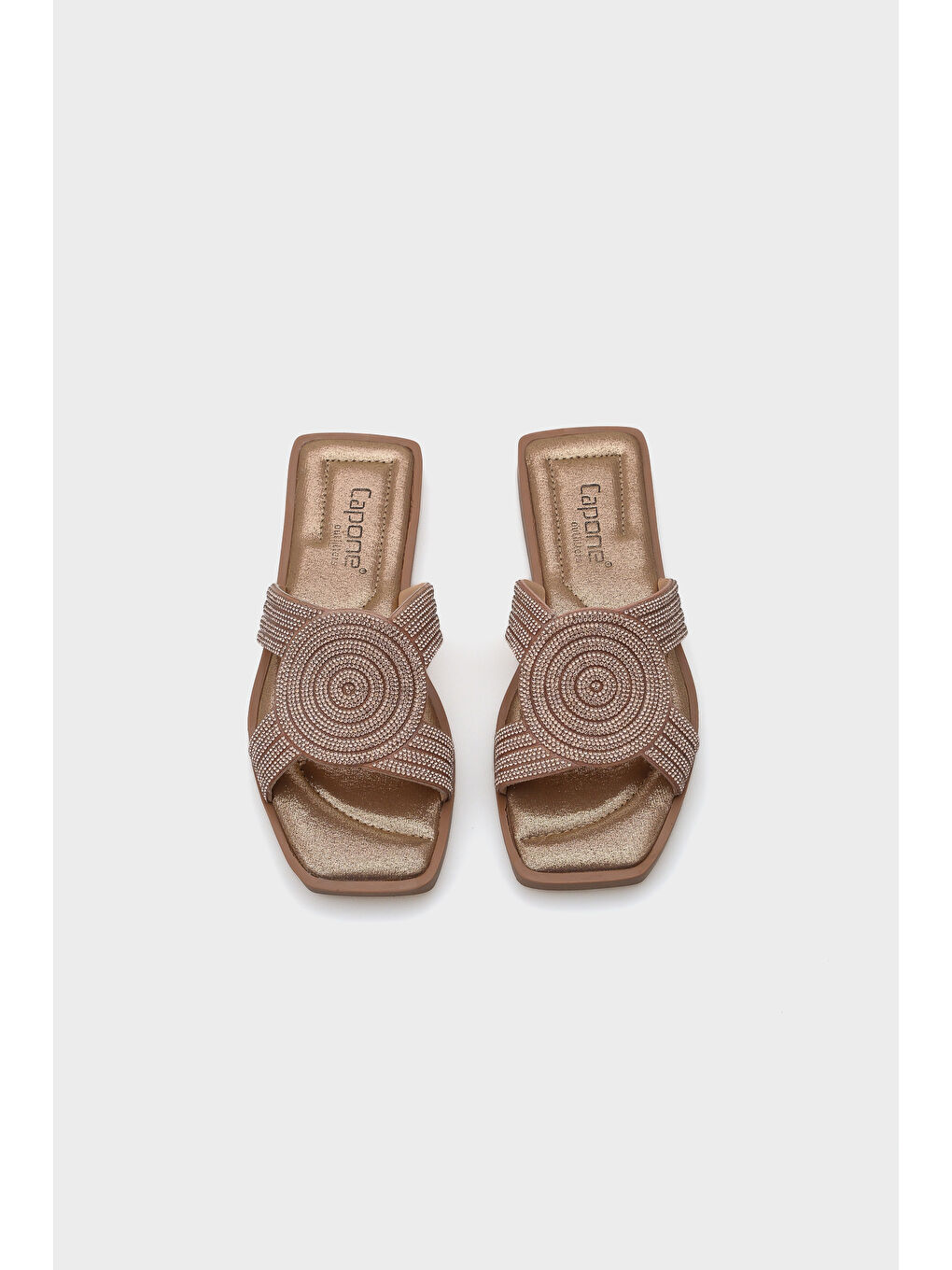 Pembe Leah Taşlı Terlik-5