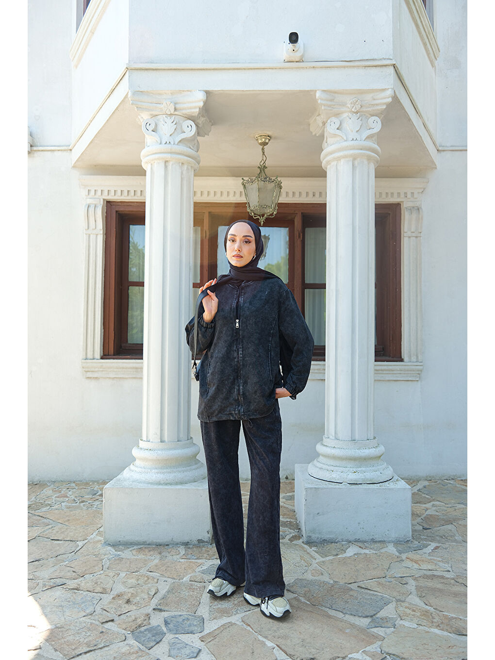 Kadın Yıkama Detay İkili Takım Siyah-3