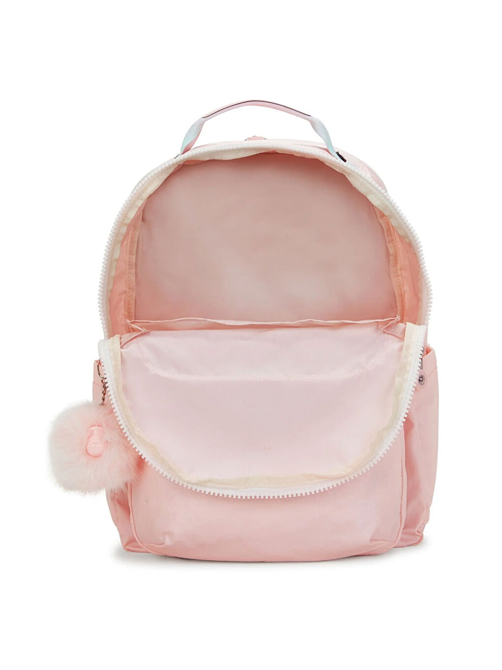 Kipling Pembe Seoul College Okul Çantası Blush Metallic KI7547E7L - 2