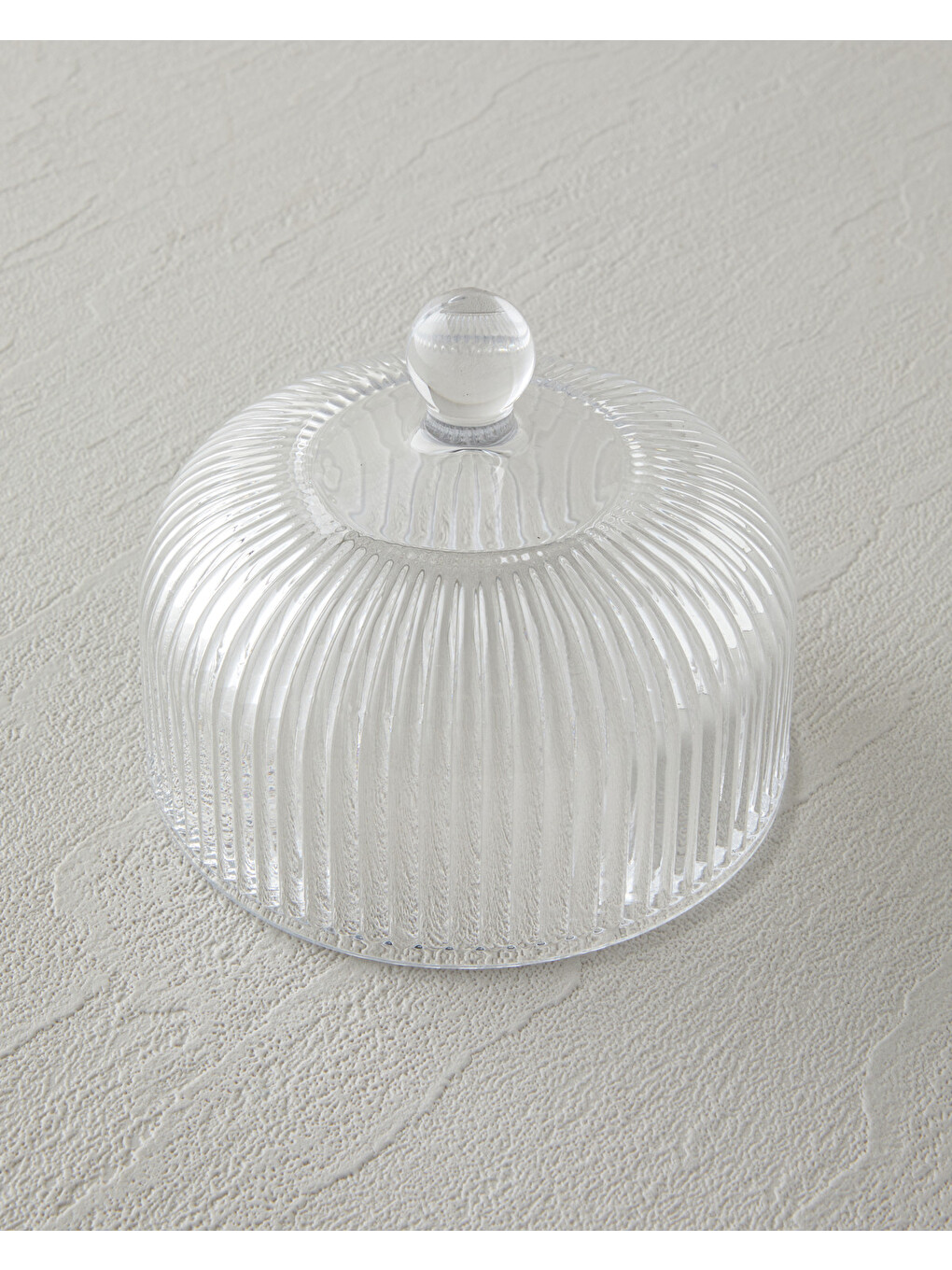 Renksiz Sweet Lines Cam Şekerlik 11,5x7,5x11,5 Cm Şeffaf-2