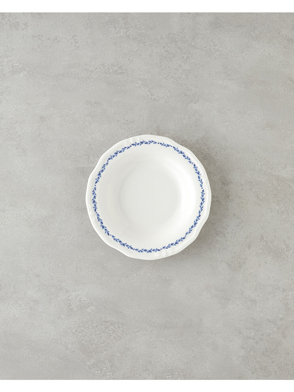 Belleza Porselen Yemek Takımı 24 Parça 6 Kişilik Mavi-Beyaz-3