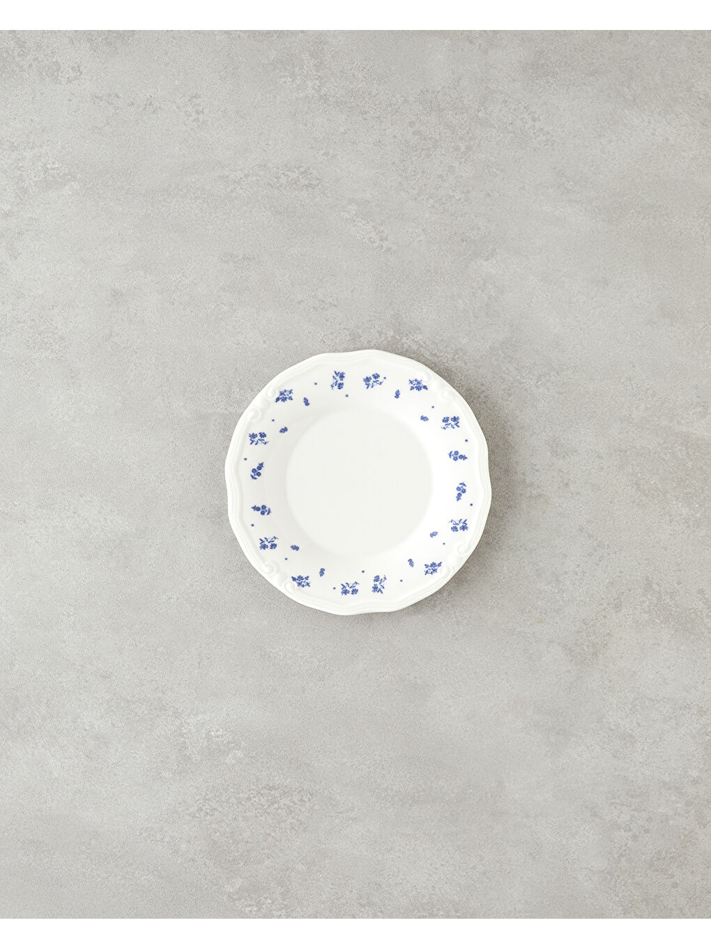 Belleza Porselen Yemek Takımı 24 Parça 6 Kişilik Mavi-Beyaz-4