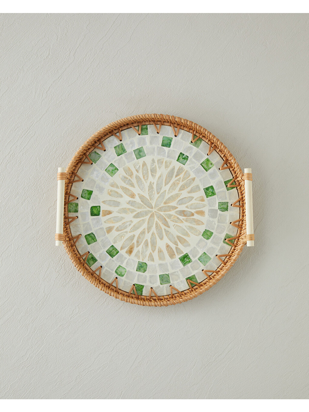 Celina Rattan Tepsi 28 Cm Kahverengi-1