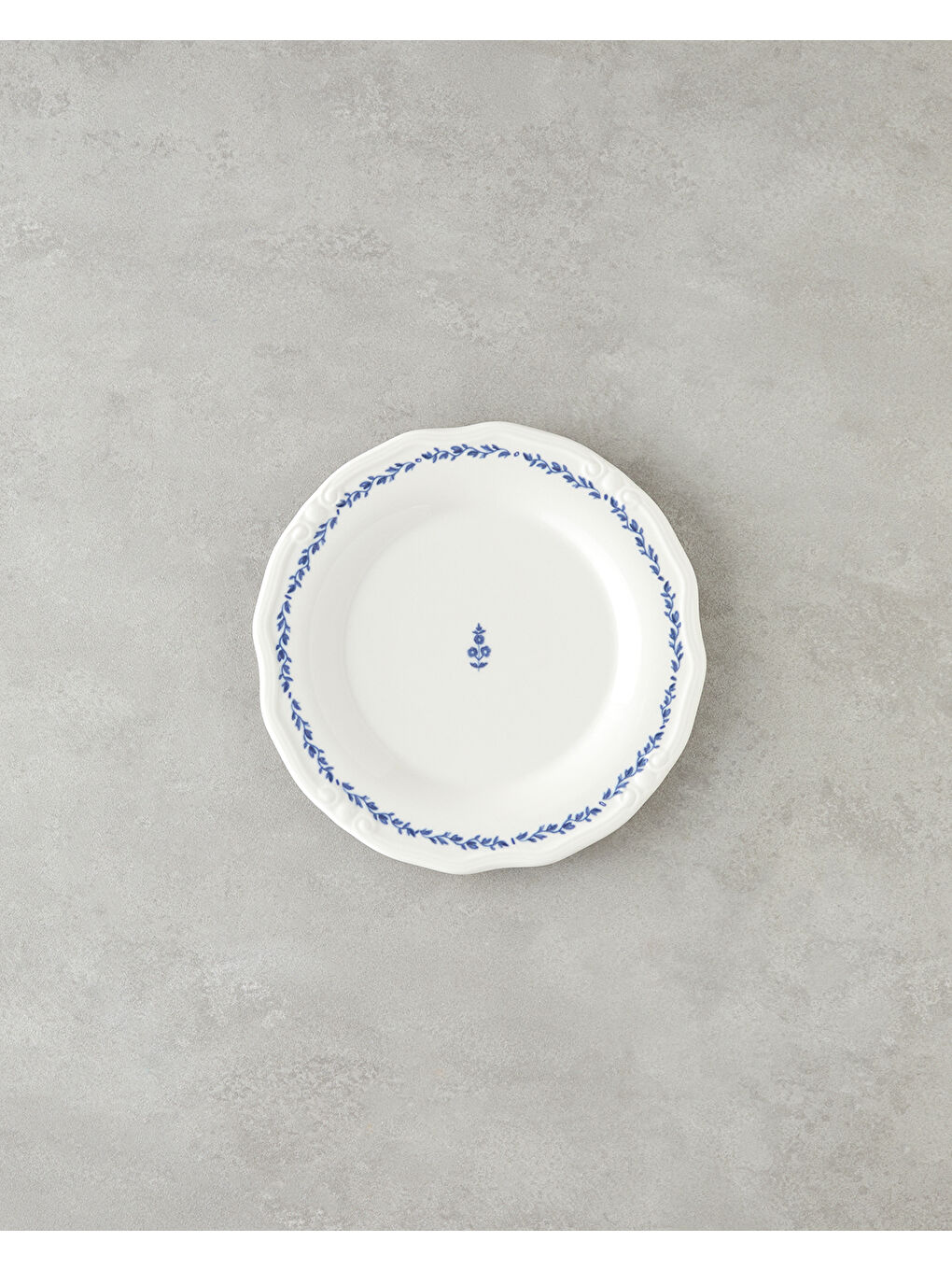 Belleza Porselen Yemek Takımı 24 Parça 6 Kişilik Mavi-Beyaz-5