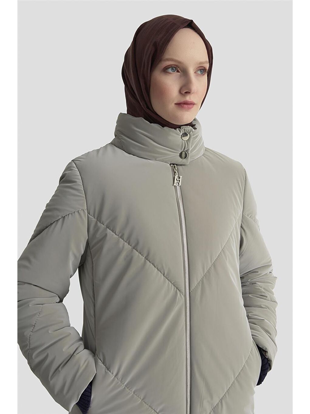 Kapitone Mont 25K7928 Gri-2